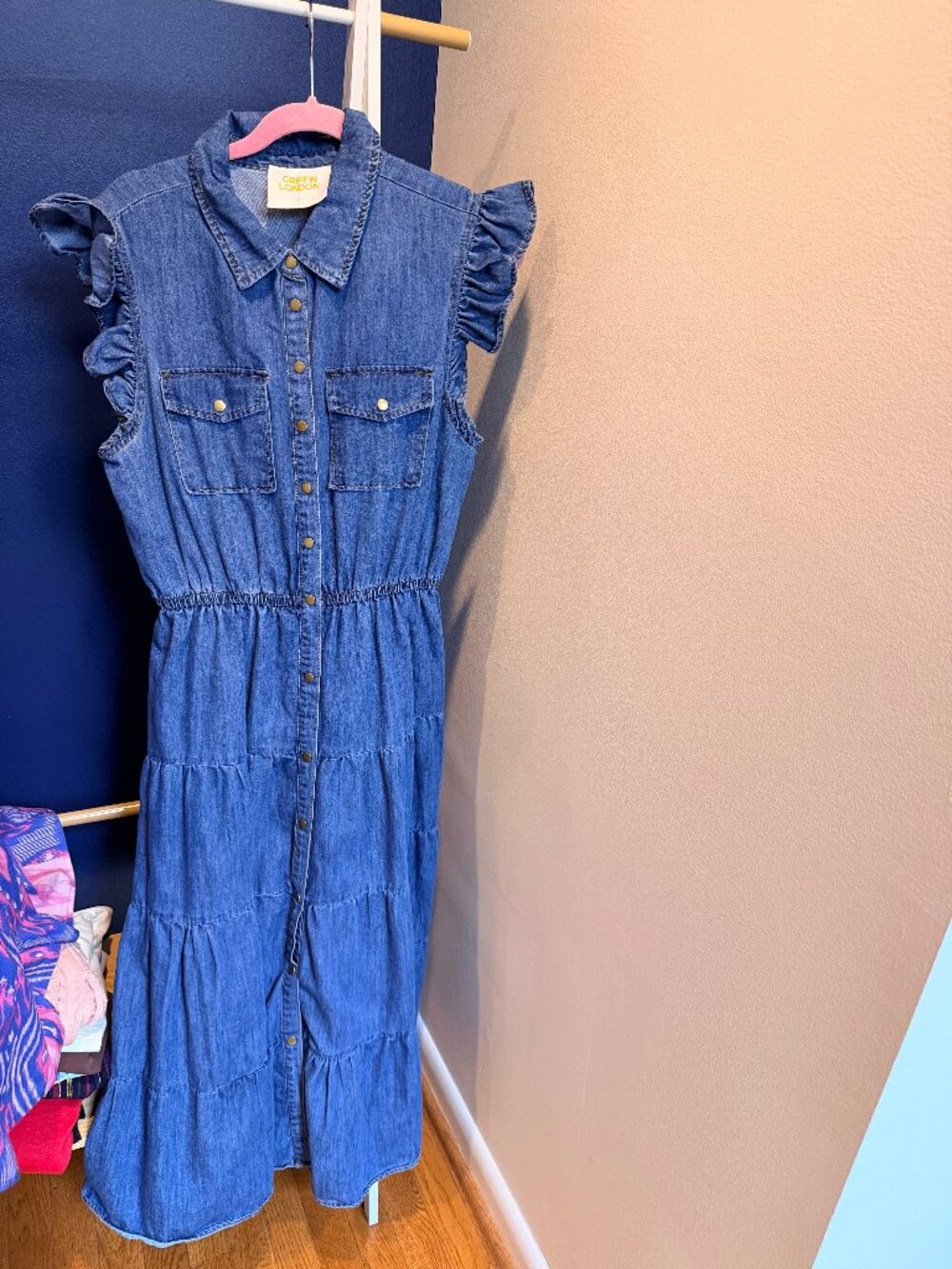 Blue Denim Casual Dress